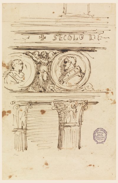 Design for an Entablature by Filippo Marchionni
