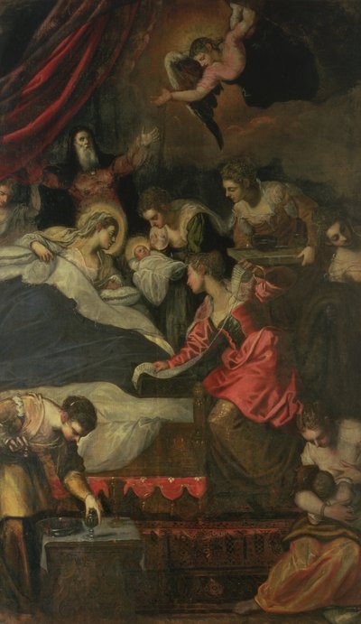Chiara Albini Pietrazzani and her five children Eleanora, Vincenzo, Cinzia, Tullo and Anna by Flemish School