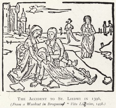The Accident to St Liedwi in 1396 by Flemish School