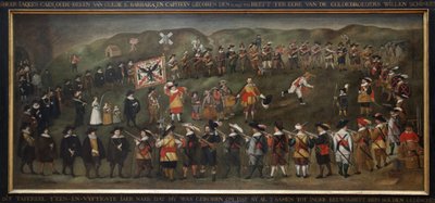 The members of the jam of Saint Barbe of Dunkirk in 1633 by Flemish School