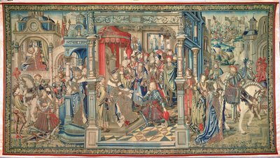 Uriah the Hittite Sent to His Death, Tapestry of David and Bathsheba, c.1510-15 by Flemish School