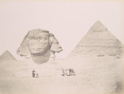 Pyramids and the Sphinx by Félix Bonfils