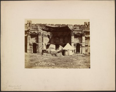 Rectangular Court, Baalbek by Félix Bonfils