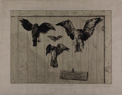 The Upper Part of a Door by Félix Henri Bracquemond