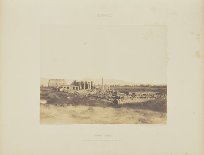 Karnak (Thebes). General View of the Ruins Taken from the Southeast by Félix Teynard