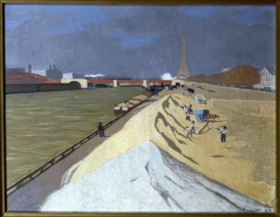 Pile of White Sand (Banks of the Seine) by Félix Vallotton