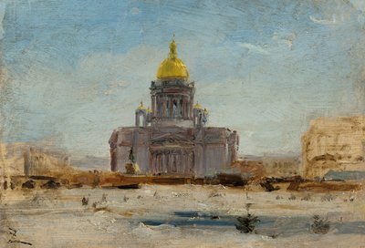 Saint Petersburg, Saint Isaac, between January 1844 and September 1844 by Félix Ziem