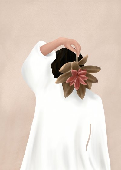Gentle Succulent Bloom by Flow Line