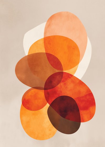 Warm Organic Shapes by Flow Line
