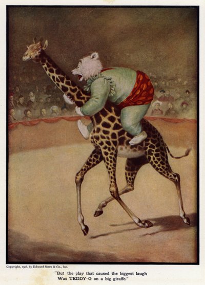 But the Play That Caused the Biggest Laugh Was Teddy - G on a Big Giraffe by Floyd V. Campbell
