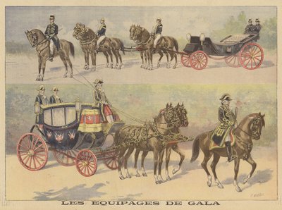 Carriages Used by the Tsar and Tsarina of Russia on Their Visit to France by Fortune Louis Meaulle