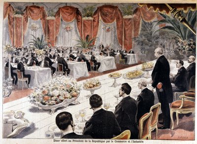 Dinner offered to President of the Republic Felix Faure by Commerce and Industry, “Le petit journal” October 24 by Fortune Louis Meaulle