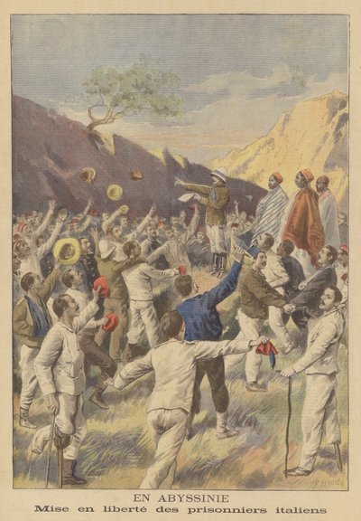 Freeing of Italian Prisoners in Ethiopia by Fortune Louis Meaulle
