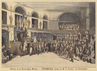Production of Thermidor at the Theatre de la Porte-Saint-Martin by Fortune Louis Meaulle