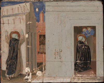 The Vision of Pope Innocent III; Saints Peter and Paul Appearing to Saint Dominic by Fra Angelico