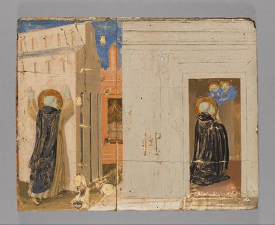 The Vision of Pope Innocent III; Saints Peter and Paul Appearing to Saint Dominic by Fra Angelico