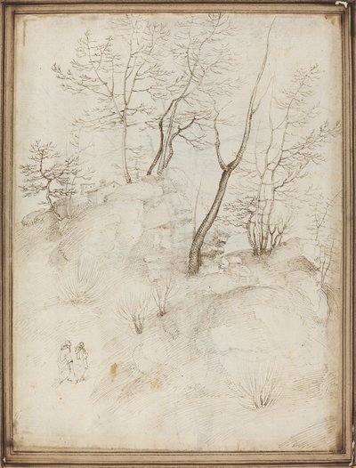 Two Friars on a Hillside by Fra Bartolommeo