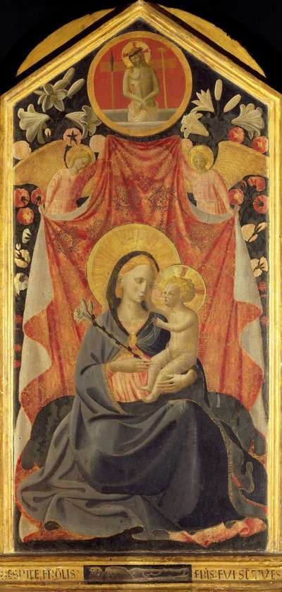 The Virgin and Child with Two Angels by Fra Giovanni Angelico da Fiesole