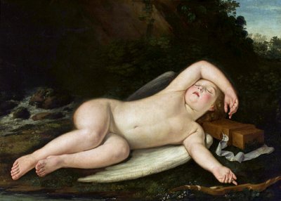 Sleeping Eros by Francesco Albani