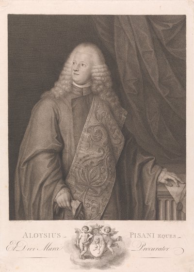 Aloysis Pisani Knight and Procurator of St. Mark by Francesco Bartolozzi