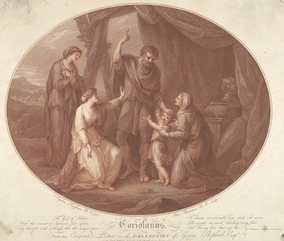 Coriolanus, Act 5, Scene III by Francesco Bartolozzi