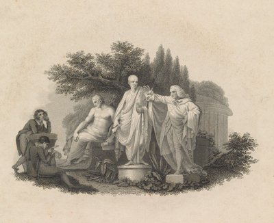 Demosthenes, Cicero and William Pitt, Earl of Chatham by Francesco Bartolozzi