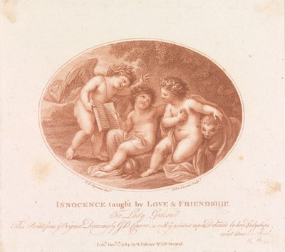 Innocence Taught By Love And Friendship by Francesco Bartolozzi