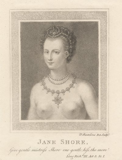 Jane Shore by Francesco Bartolozzi