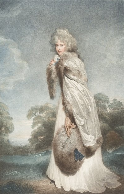 Miss Elizabeth Farren, Countess of Derby by Francesco Bartolozzi