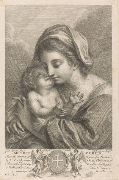 Mother and Child by Francesco Bartolozzi