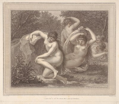 Nymphs and Diana Bathing by Francesco Bartolozzi