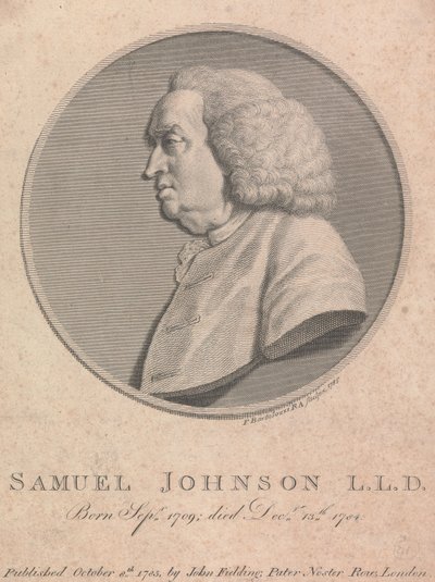 Samuel Johnson by Francesco Bartolozzi