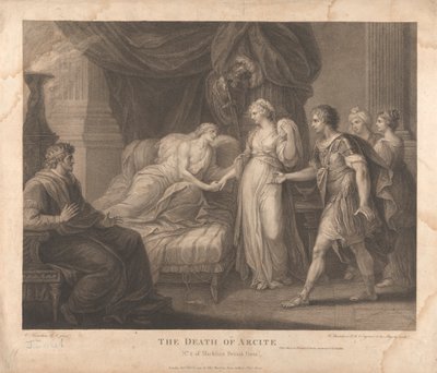 The Death of Arcite by Francesco Bartolozzi
