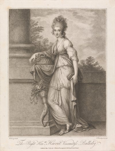 The Right Honorable Harriet Viscountess Bulkeley by Francesco Bartolozzi