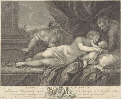 Venus, Cupid and Satyr by Francesco Bartolozzi