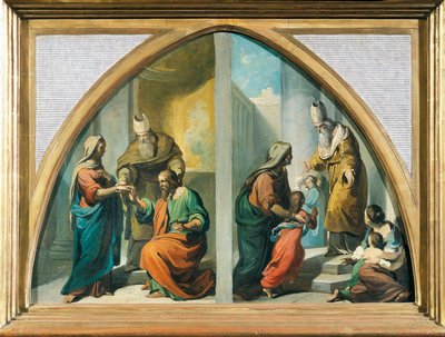 Marriage and Presentation of the Virgin Mary at the Temple by Francesco Coghetti
