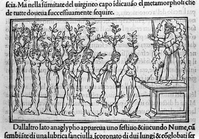 Engraving in "Hypnerotomachia Polyphili" (The Dream of Poliphilo) by Dominican Monk Francesco Colonna, Venice by Francesco Colonna