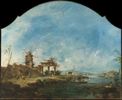 Fantastic Landscape by Francesco Guardi