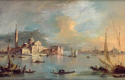 San Giorgio Maggiore, Venice, with the Giudecca and Zitelle by Francesco Guardi