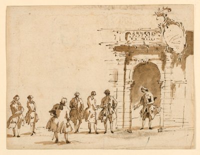 Sketch for a Reception at Palazzo Surian by Francesco Guardi
