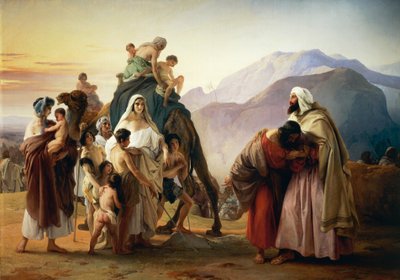 Reconciliation of Esau with Jacob by Francesco Hayez