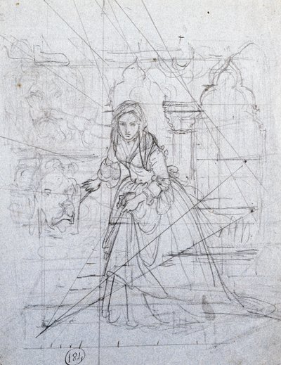 Study for Secret Accusation by Francesco Hayez