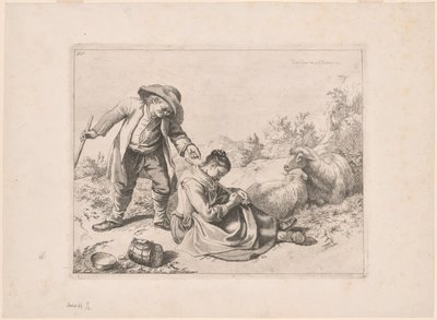 Plate 10, from The Set of 12 Pastoral Scenes by Francesco Londonio
