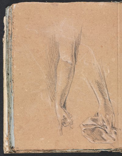 Verona Sketchbook: Arms and hands with drapery (page 78) by Francesco Lorenzi