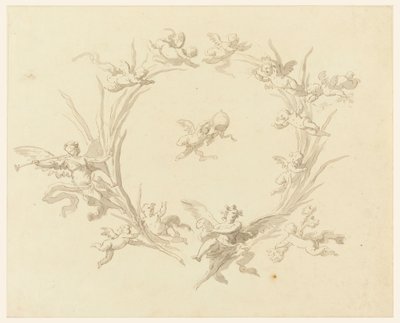 Drawing, Study for Fresco Decoration, Quirinal Palace, Rome, 1815–16 by Francesco Manno