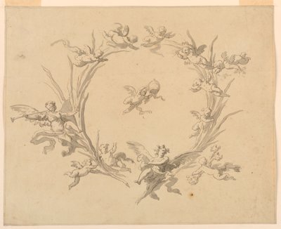 Study for Fresco Decoration, Quirinal Palace, Rome by Francesco Manno