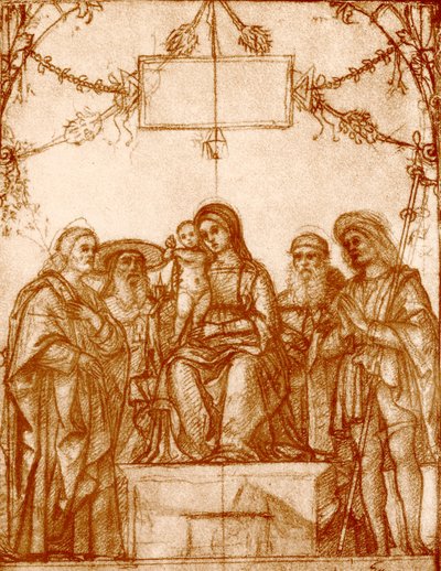 Madonna with Four Saints by Francesco Morone