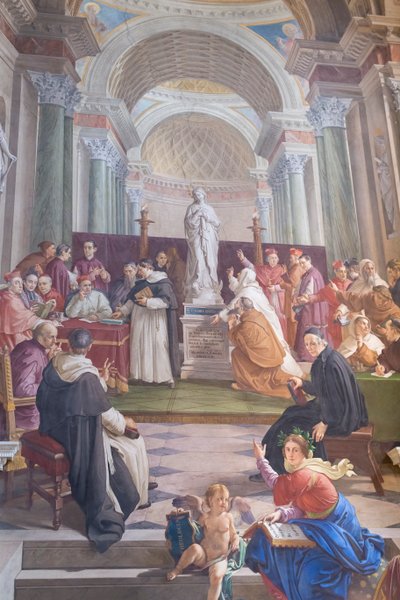 Discussion About the Immaculate Conception (Detail) by Francesco Podesti