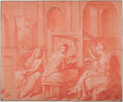 Alcytoe and Her Sisters by Francesco Primaticcio