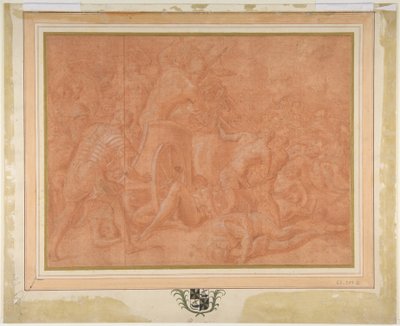 Ulysses and His Companions Fighting the Cicones Before the City of Ismaros, Study for a Destroyed Fresco in the Galerie d